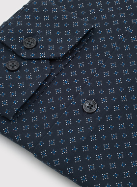 Koszula męska we wzór geometryczny