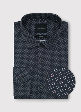 Koszula męska we wzór geometryczny