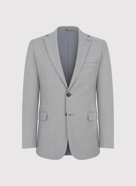 Szary garnitur męski