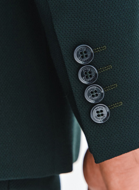 Zielony garnitur męski