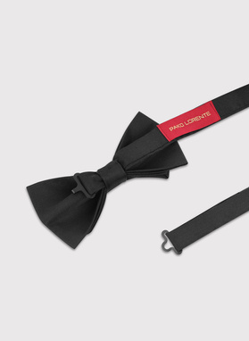 Jedwabna czarna mucha męska