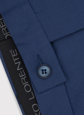 Wełniane spodnie garniturowe w kolorze niebieskim