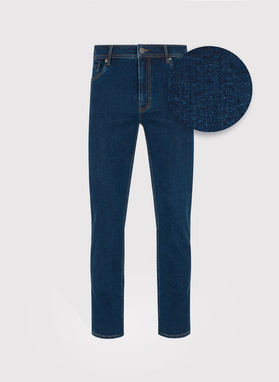 Granatowe spodnie męskie jeans