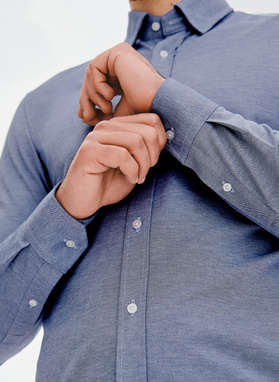 Niebieska koszula melanż