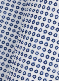 Biała poszetka męska w kwiatki