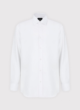 Biała bawełniana koszula męska