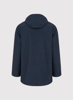 Granatowa kurtka z kapturem