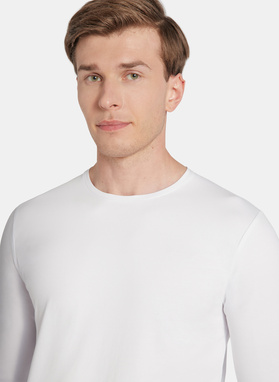 Longsleeve męski w kolorze białym