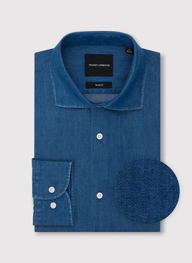 Niebieska koszula jeansowa