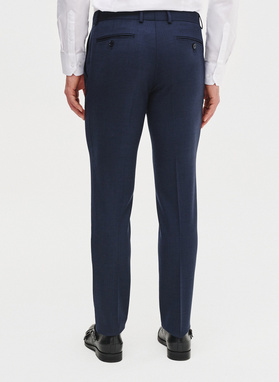 Granatowe spodnie ganiturowe