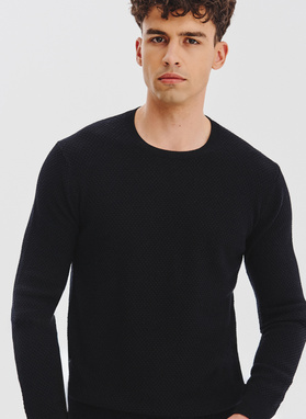 Sweter męski w kolorze czarnym