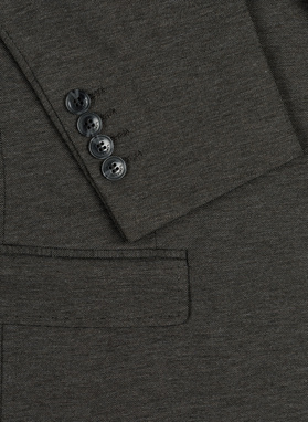 Brązowa dzianinowa marynarka męska