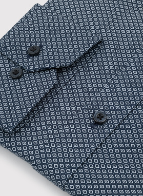 Bawełniana koszula w mikrowzór