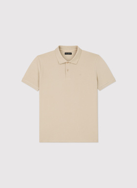 Beżowa polówka męska