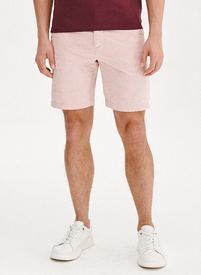 Różowe szorty męskie z lnem