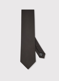 Ciemnobrązowy krawat męski