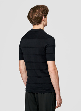 Czarne polo swetrowe