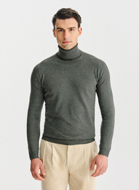 Golf męski w zielonym kolorze