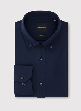 Granatowa koszula z bawełną