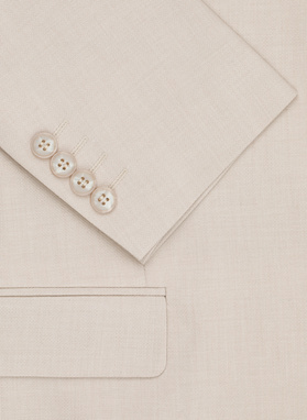 Dwuczęściowy garnitur męski w kolorze beżowym