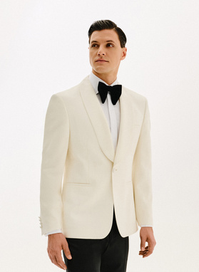 Ślubna marynarka smokingowa