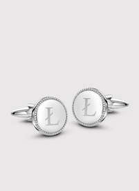 Srebrne spinki do mankietów