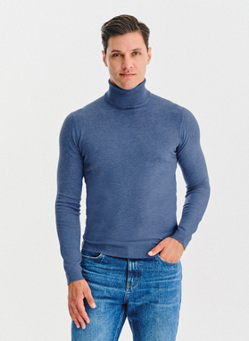 Golf męski w niebieskim kolorze