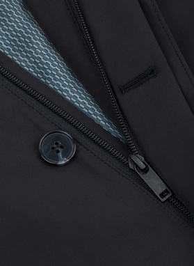 Czarny przejściowy płaszcz męski