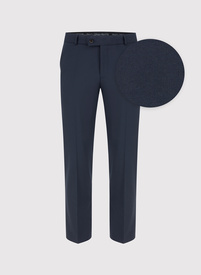 Gładkie granatowe spodnie garniturowe