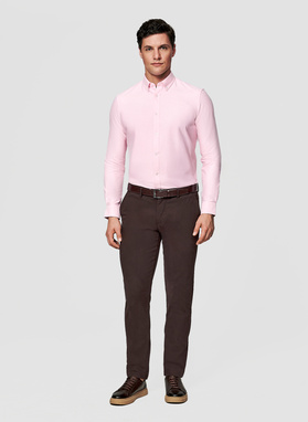 Różowa koszula męska
