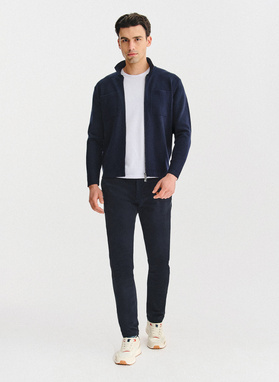 Rozpinany kardigan w kolorze granatowym