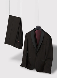 Trzyczęściowy brązowy smoking