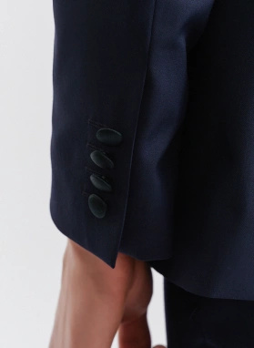 Ślubny granatowy smoking męski