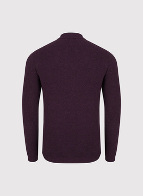 Półgolf męski w fioletowym kolorze