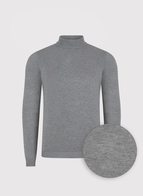 Półgolf męski w szarym kolorze