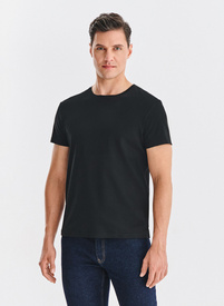 Czarny t-shirt męski