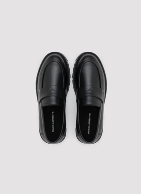 Czarne loafersy męskie