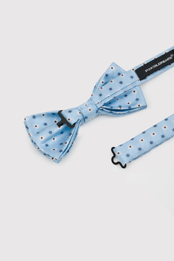 Niebieska mucha męska w gwiazdeczki