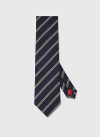Jedwabny krawat męski w pasy