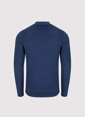 Wełniany sweter polo