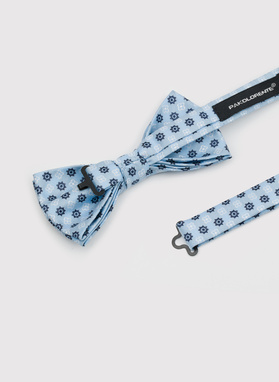 Niebieska mucha męska w mikrowzór