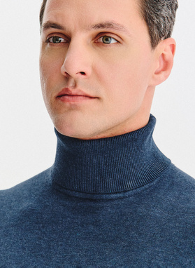 Golf męski w ciemnoniebieskim kolorze