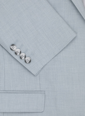 Błękitny garnitur męski