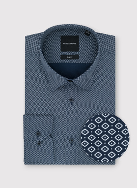 Bawełniana koszula w mikrowzór