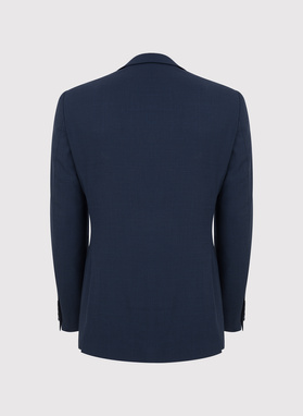 Granatowy garnitur męski