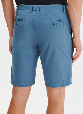 Bawełniane niebieskie szorty męskie