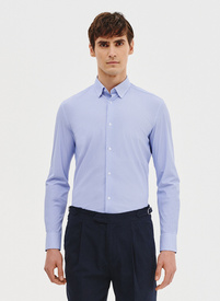 Dzianinowa koszula męska w pepitkę