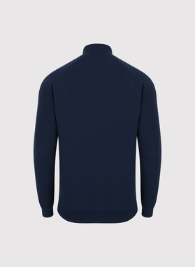 Granatowy sweter męski ze stójką