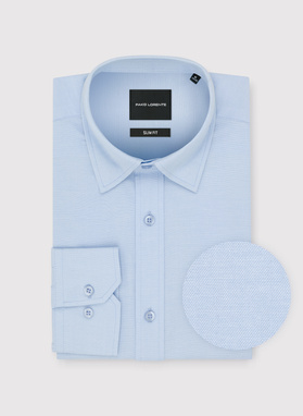 Niebieska bawełniana koszula męska