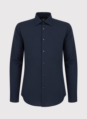 Granatowa koszula męska